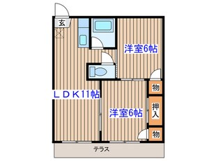 燕コーポの物件間取画像